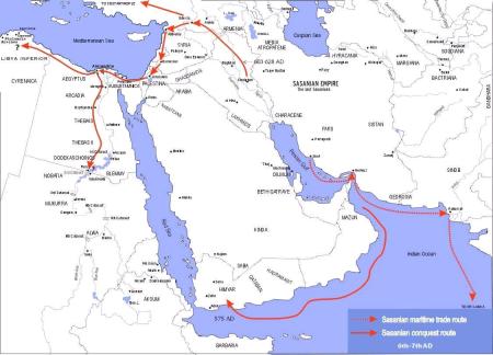 Map of
Sasanian World