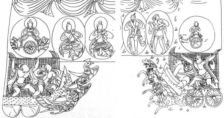 6 The sun and moon gods Dunhuang Cave 285 after He Shizhe 1987 Fig